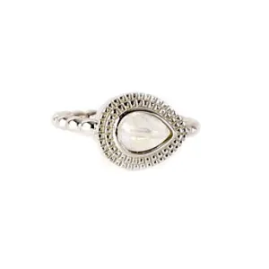Tear Drop Moonstone Ring