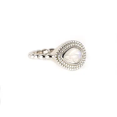 Tear Drop Moonstone Ring