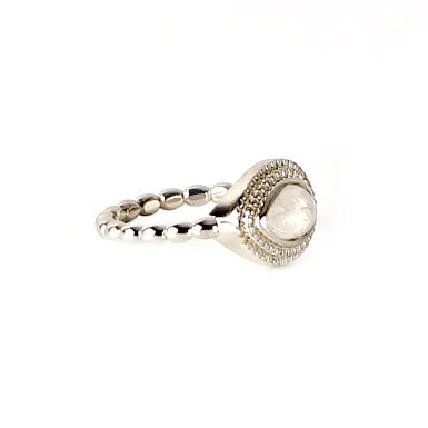 Tear Drop Moonstone Ring