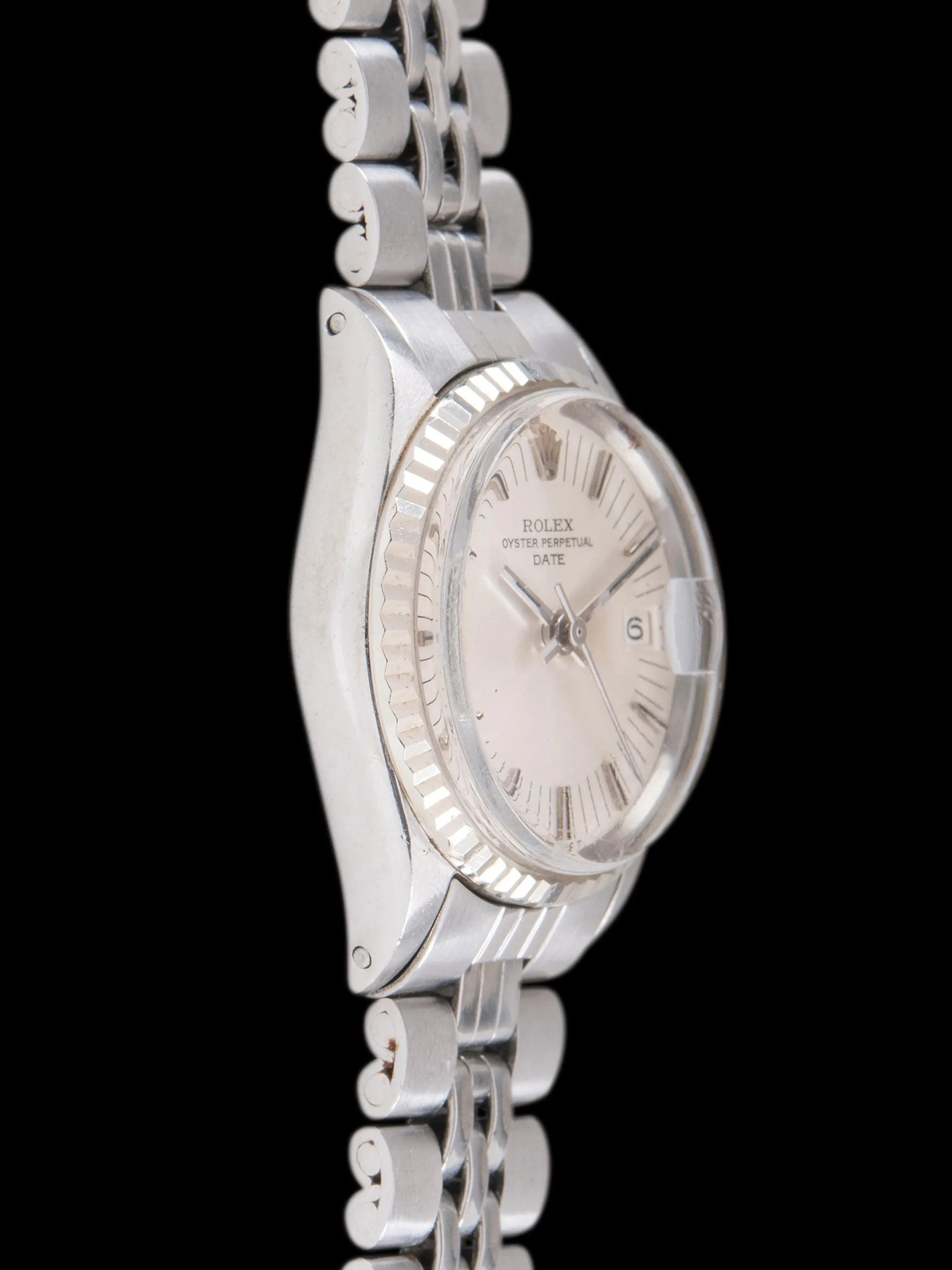 *Unpolished* 1971 Rolex Ladies Date (Ref. 6517) Silver Radial Dial