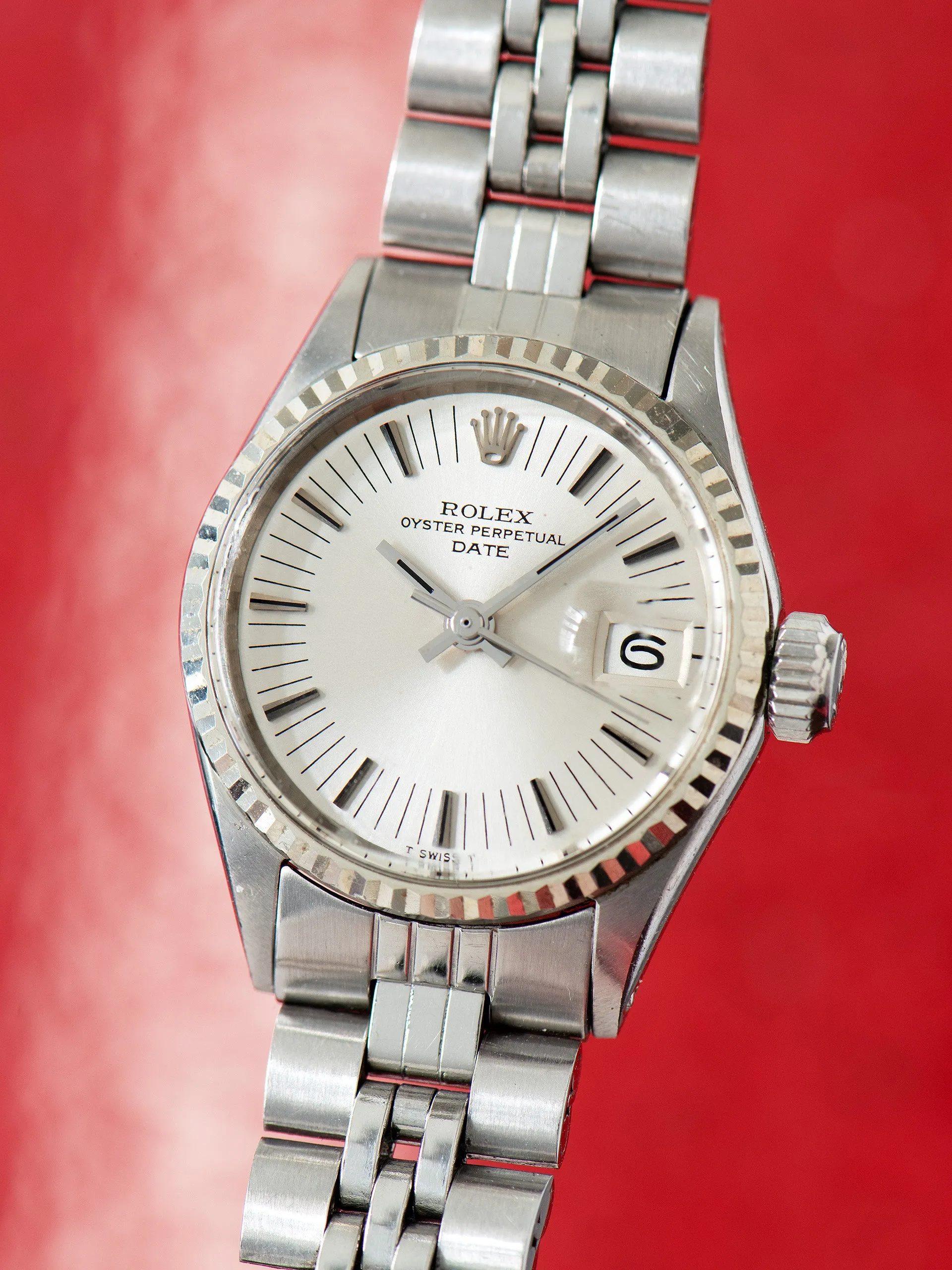 *Unpolished* 1971 Rolex Ladies Date (Ref. 6517) Silver Radial Dial