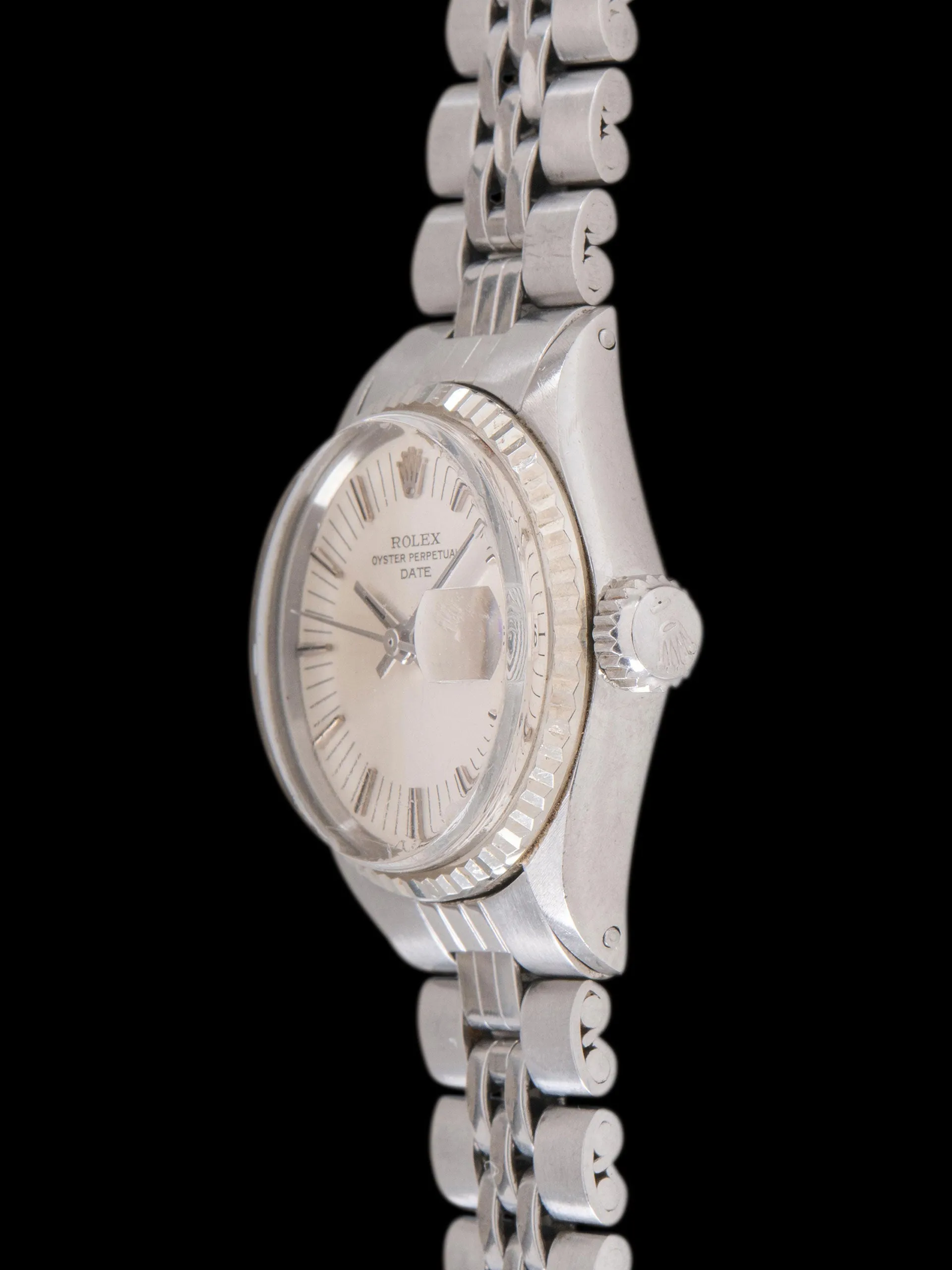 *Unpolished* 1971 Rolex Ladies Date (Ref. 6517) Silver Radial Dial