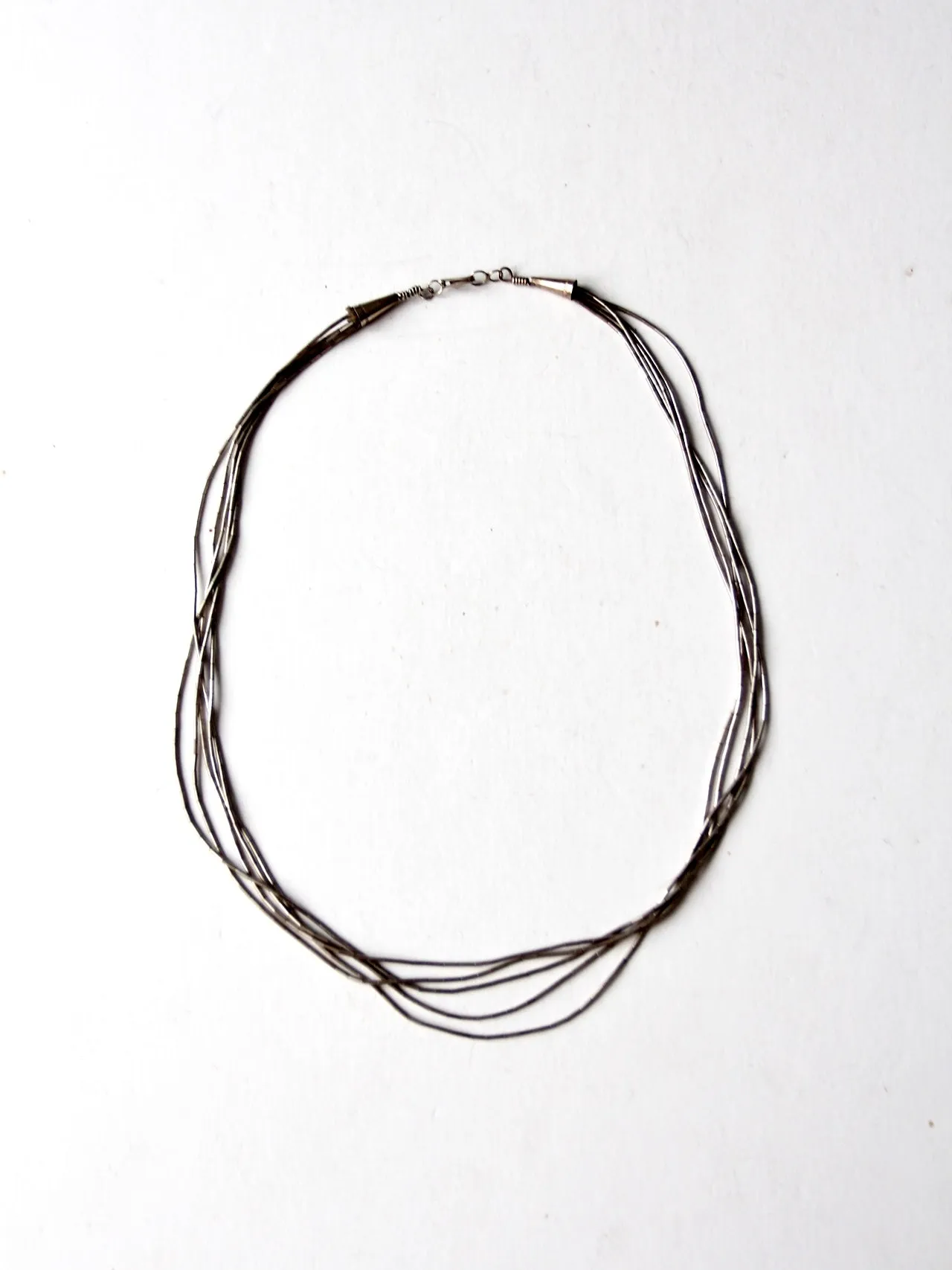 vintage heishi bead necklace