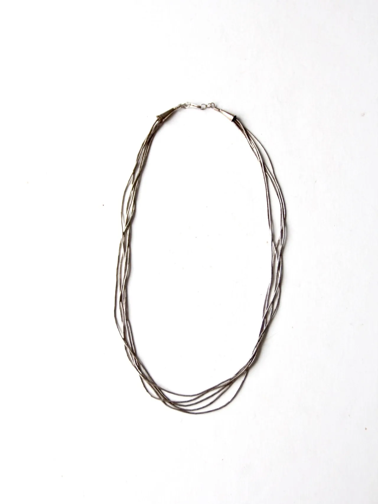 vintage heishi bead necklace