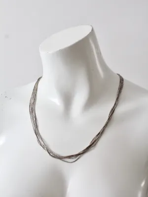 vintage heishi bead necklace