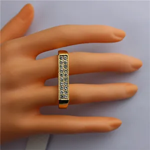 Women bling bling Double ring