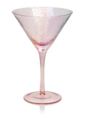 Zodax Luster Pink Aperitivo Martini Glass