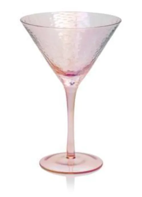 Zodax Luster Pink Aperitivo Martini Glass